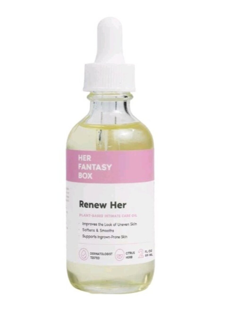 Her Fantasy Box Renew Her - Fades Dark Marks Reduces Ingrown Hairs (2oz) New
